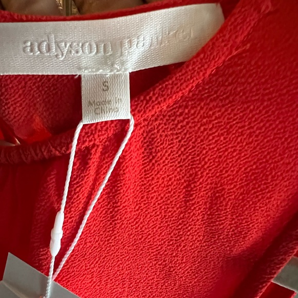 Nordstrom Firey Red Adyson Parker Peplum dress up/down Top! Great Qualit… - Picture 4 of 11